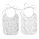 Kit 2 Babadores Papi Flanelados e Plastificados Selva Neutro