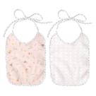 Kit 2 Babadores Papi Flanelados e Plastificados Tulipa Rosa
