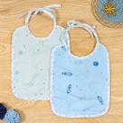 Kit 2 Babadores para Bebê Flanelado Com Forro Estampa Espaço