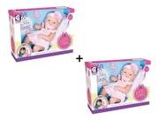 Kit 2 Baby Ninos 38 Cm Cotiplás Boneca Bebê Tipo Reborn