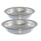 Kit 2 Bacias Grandes Redonda N 30 N 40 Em Aluminio