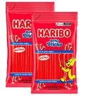Kit 2 Bala Haribo Sticks Morango 70g