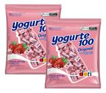 Kit 2 Bala Yogurte100 Original Morango 500g Dori