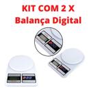 Kit 2 Balança Digital Cozinha Alta Precisão 10kg Dieta E Nutrição