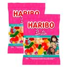 Kit 2 Balas de Gelatina Haribo Barbie com Ursinhos de Ouro 80g