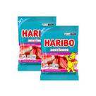 Kit 2 Balas de Gelatina Haribo Dentinhos Framboesa e Morango 80g Kit 2 Balas de Gelatina Haribo Dentinhos Framboesa e Morango 80g