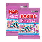 Kit 2 Balas Haribo Chamallows Mundo Mágico Sabor Tutti Frutti 70g