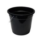 Kit 2 Balde 5 L Preto Alça Reforçada Lavanderia Limpeza