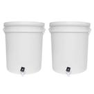 Kit 2 Baldes 5 Litros Maturador Tampa Alça e Torneira