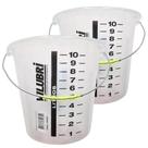 Kit 2 Baldes de Polipropileno 10l Graduado - Vilubri