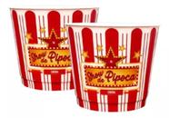 Kit 2 Baldes Pipoca Cinema Casa - 2 Litros