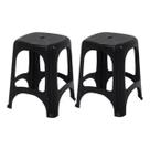 Kit 2 Banco Banqueta Niteroi Monobloco Tramontina Preto Kit 2 Banco Banqueta Niteroi Monobloco Tramontina Preto