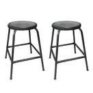 Kit 2 Bancos Banqueta Bar 55cm Empilhavel Para Lanchonete Mesa Cozinha Preto Kit 2 Bancos Banqueta Bar 55cm Empilhavel Para Lanchonete Mesa Cozinha Preto