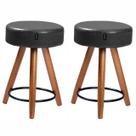 Kit 2 Bancos/Banquetas Estofadas Baixas Confortáveis Sala Cozinha Pés Palito Paris 50 cm Kit 2 Bancos/Banquetas Estofadas Baixas Confortáveis Sala Cozinha Pés Palito Paris 50 cm