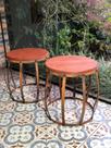 KIt 2 Bancos Barril em Ferro - Banqueta Puff - Mesa - Seat Garden - Industrial KIt 2 Bancos Barril em Ferro - Banqueta Puff - Mesa - Seat Garden - Industrial