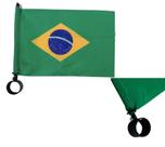 Kit 2 Bandeiras Brasil Copa para Moto, Bicicleta