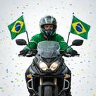 Kit 2 Bandeiras Do Brasil Moto Bike Torcida Copa Do Mundo Kit 2 Bandeiras Do Brasil Moto Bike Torcida Copa Do Mundo