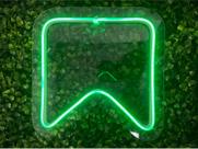 Kit 2 Bandeirinhas Coloridas Neon Led Festa Junina 25cm TAM: M Kit 2 Bandeirinhas Coloridas Neon Led Festa Junina 25cm TAM: M