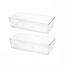 Kit 2 Bandeja Retangular Organizadora Multiuso em Acrílico 30cm