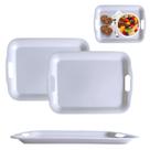 Kit 2 Bandejas pra Servir Café 33cm em Melamina Com Alça