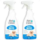 Kit 2 Banhos A Seco Para Cães E Gatos Spray 500ml Pet Clean Kit 2 Banhos A Seco Para Cães E Gatos Spray 500ml Pet Clean
