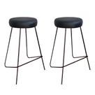 Kit 2 Banqueta Banco Aço Média Cozinha Bar Balcão 63cm Preta Kit 2 Banqueta Banco Aço Média Cozinha Bar Balcão 63cm Preta