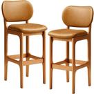 Kit 2 Banquetas Alta Betta Imbuia Whisky