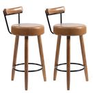 Kit 2 Banquetas Alta Clarice Balcão Bar Bancada Bistrô Gourmet Estrutura Pés Madeira Natural Cores Kit 2 Banquetas Alta Clarice Balcão Bar Bancada Bistrô Gourmet Estrutura Pés Madeira Natural Cores