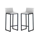 Kit 2 Banquetas Alta Dani Reforçada Decorativa Balcão Bancada Cozinha Bar Área Gourmet Base Preta material sintético Kit 2 Banquetas Alta Dani Reforçada Decorativa Balcão Bancada Cozinha Bar Área Gourmet Base Preta material sintético