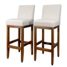 Kit 2 Banquetas Alta Estofadas Tecido Linho Madeira Maciça Montável Sapatas Antirisco Cozinha Americana Bancada Gourmet Bistrô Jade Kit 2 Banquetas Alta Estofadas Tecido Linho Madeira Maciça Montável Sapatas Antirisco Cozinha Americana Bancada Gourmet Bistrô Jade