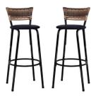 Kit 2 Banquetas Alta Para Cozinha Bancos Balcão Bistrô Area Gourmet Lazer Americana Bares Bancada Itagold