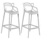 Kit 2 banquetas altas bancada cozinha Masters Allegra