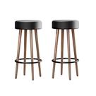 Kit 2 Banquetas Altas Berlim material sintético Preto - Loja Sheep