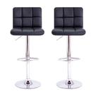 Kit 2 Banquetas Altas Com Encosto Alto Estofado Para Cozinha Bancada Ilha Gomos Confort Preta Kit 2 Banquetas Altas Com Encosto Alto Estofado Para Cozinha Bancada Ilha Gomos Confort Preta