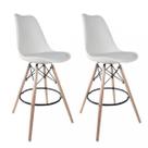 Kit 2 Banquetas Altas com Encosto Saarinen