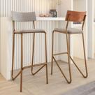 Kit 2 Banquetas Altas Cozinha Balcão 1747 Carraro Rose