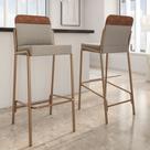 Kit 2 Banquetas Altas Duo Carraro Areia e Rosê