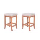 Kit 2 Banquetas Baixa em Madeira Maciça Toquio Kit 2 Banquetas Baixa em Madeira Maciça Toquio