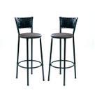 Kit 2 banquetas banco alta cozinha bar balcão area