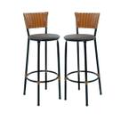 Kit 2 Banquetas Banco Bancada Bar Balcão Area Gourmet Alto