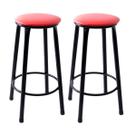 Kit 2 Banquetas Banco Banquinho Sem Encosto Balcão Cozinha Bancada Balcão Area Gourmet Itagold