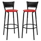 Kit 2 Banquetas Bancos Altos Para Cozinha Gourmet Bistro Balcão Bar Ilha Bancada Area Lazer Itagold