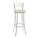 Kit 2 Banquetas Cromadas BC26A de Metal e Assento Espuma D15 Treparoni