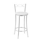 Kit 2 Banquetas Cromadas BC51B de Metal e Assento Espuma D15 Treparoni