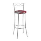 Kit 2 Banquetas Cromadas Espuma D15 Treparoni Vermelho Kit 2 Banquetas Cromadas Espuma D15 Treparoni Vermelho