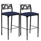 Kit 2 banquetas Eliza Gourmet Azul Marinho-Gat Magazine