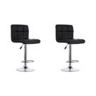 Kit 2 Banquetas Estofadas Vox com Regulagem a Gás Preto - Facthus
