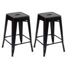 Kit 2 Banquetas Laráz Iron Tolix média 61 cm - Preto Kit 2 Banquetas Laráz Iron Tolix média 61 cm - Preto