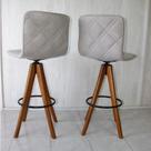 Kit 2 Banquetas LavÍnia Base Giratória Champagne Fendi - Datelli Design - ENVIO IMEDIATO Kit 2 Banquetas LavÍnia Base Giratória Champagne Fendi - Datelli Design - ENVIO IMEDIATO