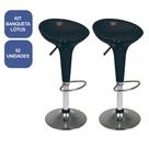 Kit 2 Banquetas Lótus Preta Kit 2 Banquetas Lótus Preta